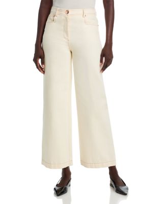 Blaire Weekend High Rise Wide Leg Jeans in Ivory