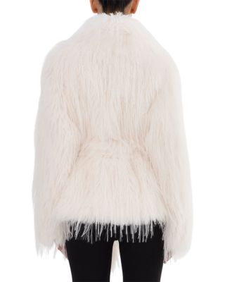 Faux Fur Belted Coat