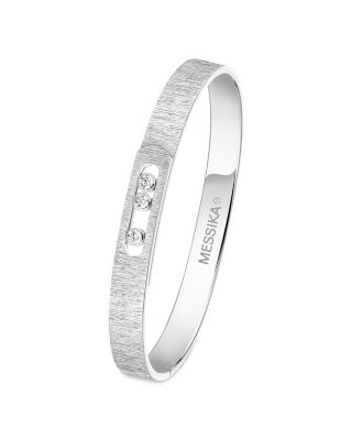 18K White Gold Move Noa Diamond Bangle Bracelet