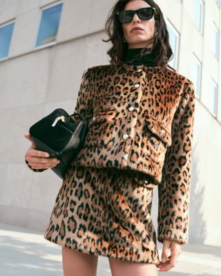 Leopard Faux Fur Jacket 