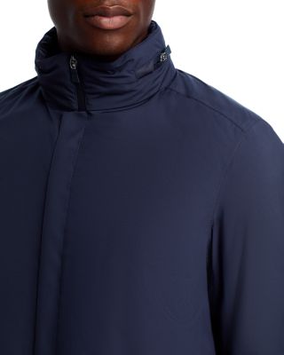 Functional Wardrobe Waterproof Down Overcoat with Hidden Hood