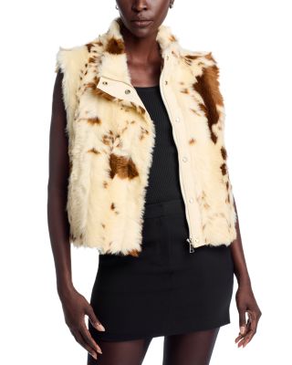 Wynn Printed Faux Fur Vest