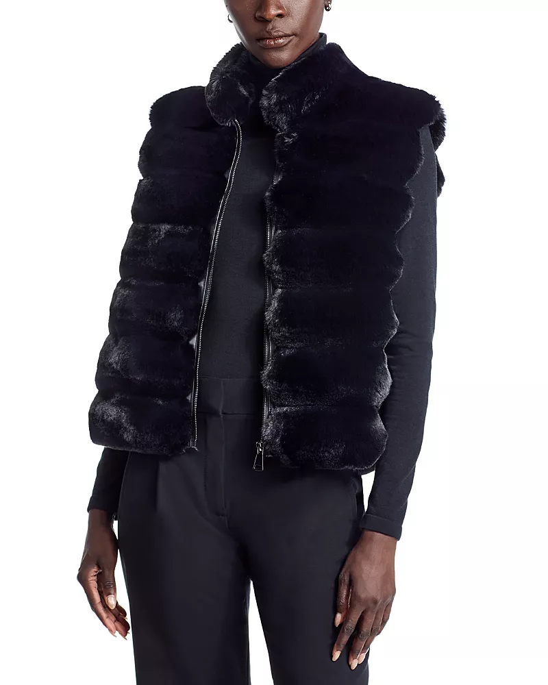 Adrienne Landau The Faux Chinchilla Vest