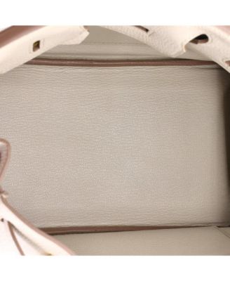  Birkin 25 Handbag Light Togo with Gold Hardware