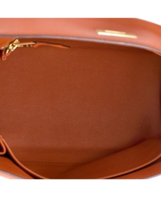  Kelly 25 Handbag Orange Swift with Gold Hardware