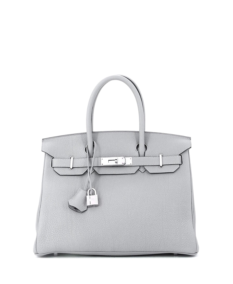 PRE-OWNED HERMES Pre-owned  Hermes Birkin 30 Handbag Grey Togo With Palladium Hardware