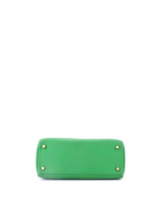  Kelly 25 Handbag Green Swift with Gold Hardware