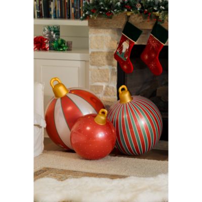 Light Up Inflatable Ornaments, Set of 3