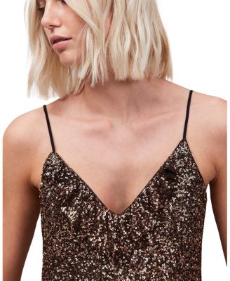 Sequin V-Neck Cami