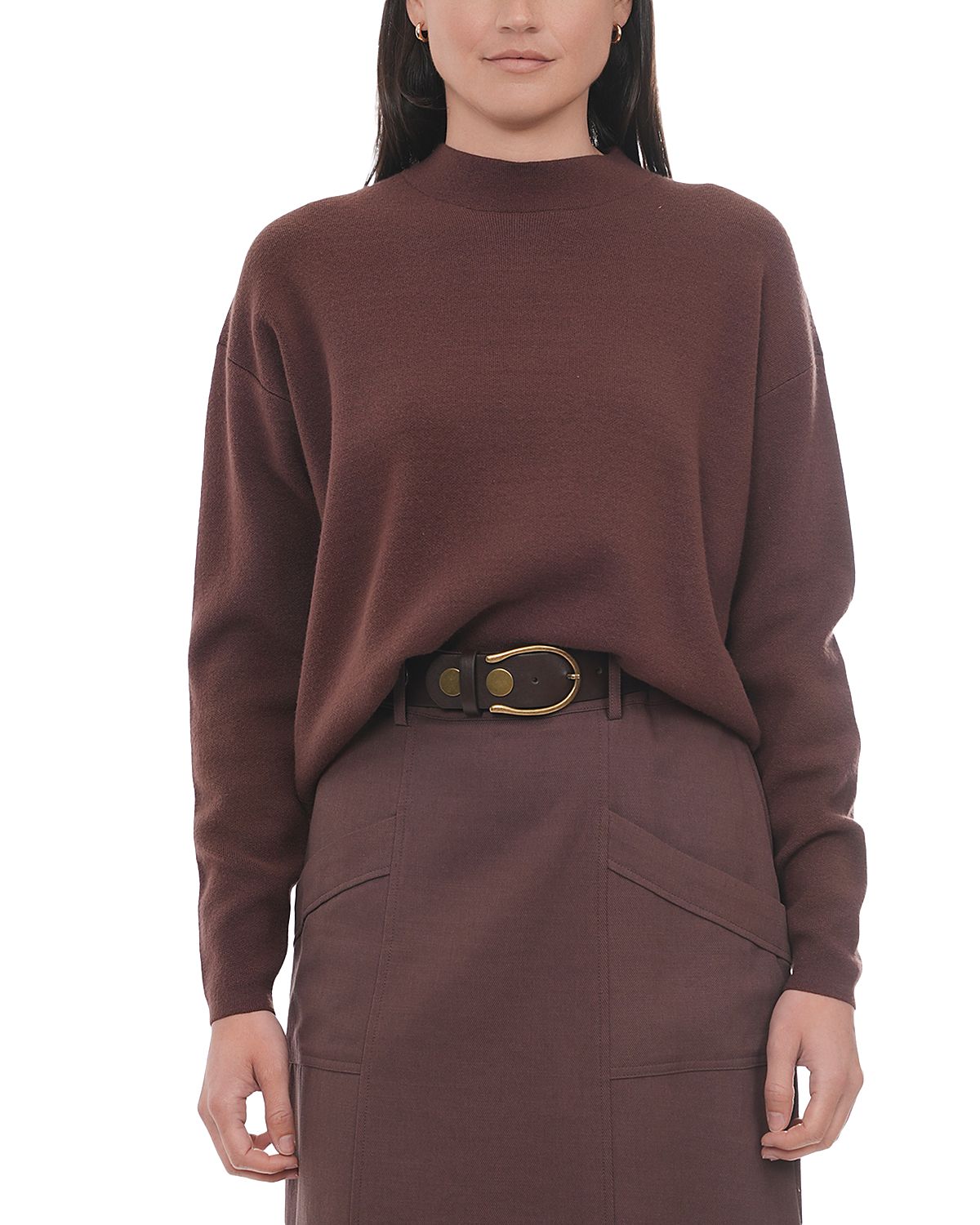 Point Drop Shoulder Sweater