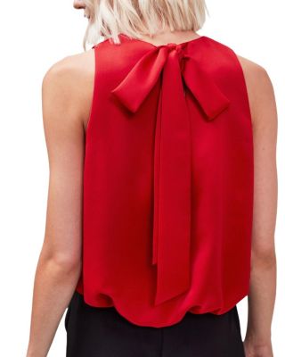 Sleeveless Bubble Hem Top