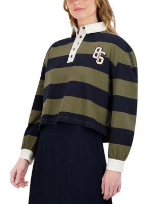 Balloon Sleeve Polo Tee