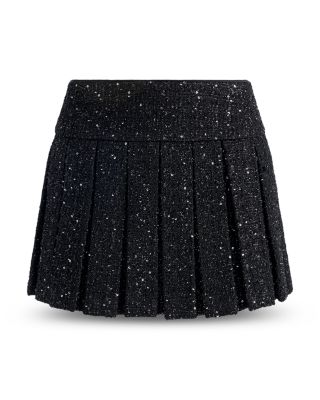 Emilie Tweed Box Pleat Mini Skort