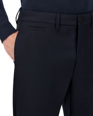 Straight Fit Wool Blend Trousers