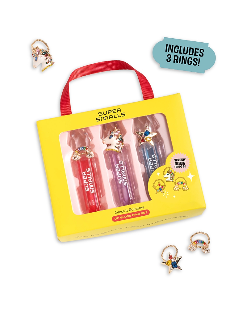 Super Smalls Gloss It Rainbow Lip Gloss Ring Set - Ages 3+ In Multi