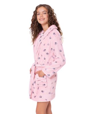 Girls' Cherry Print Bath Robe - Big Kid