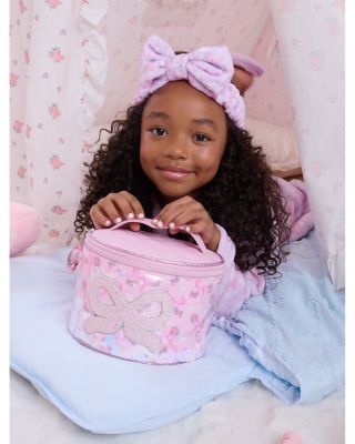 Girls' Confetti Canvas Round Train Case