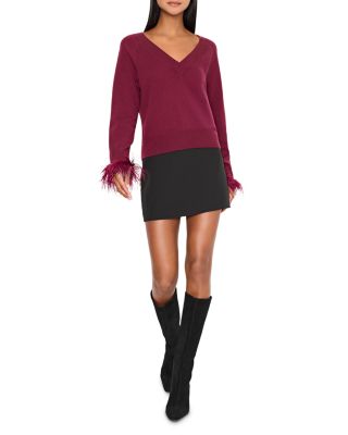 Feather Cuff Sweater
