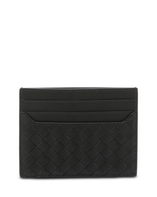 Intrecciato Leather Card Case