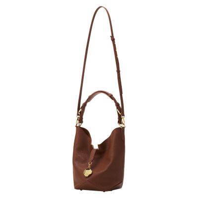 Catch By  Medium Leather Bucket Bag