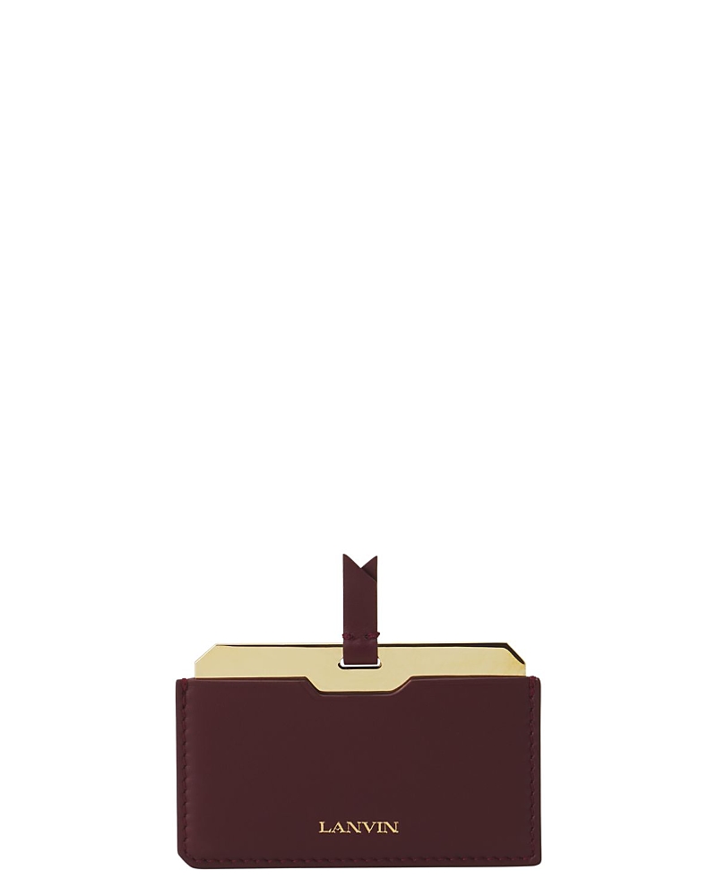 Lanvin Leather Mirror Holder In Brown