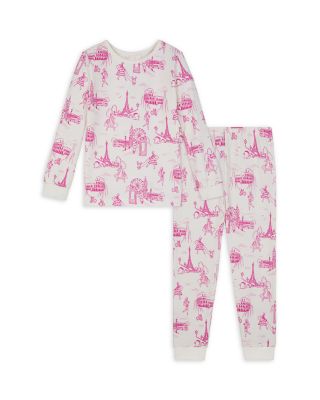 Unisex Printed Long Sleeved Pajama Set - Little Kid, Big Kid