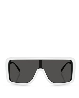 Rectangular Shield Sunglasses, 134mm