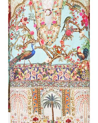 Deep V Neck Linen Swim Cover-Up Dress