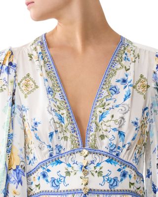 Silk Shaped Waistband Dress