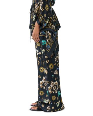 Silk Wide Leg Pants