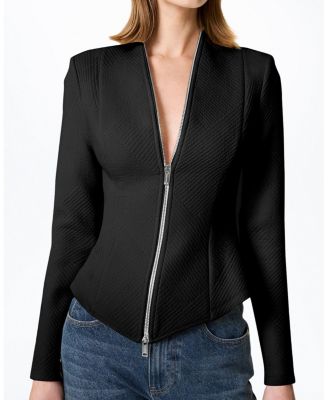  Zipper Detailed Blouse