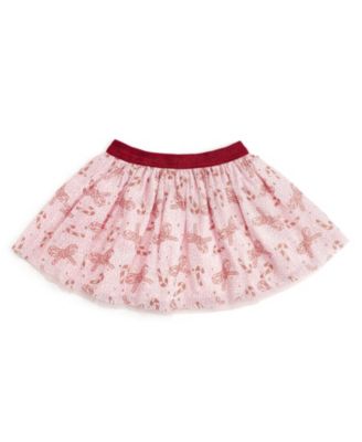 Girls' Candy Cane Bow Printed Christmas Tutu - Baby