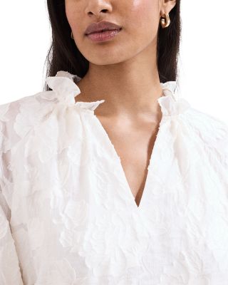 Amal Floral Textured Blouse
