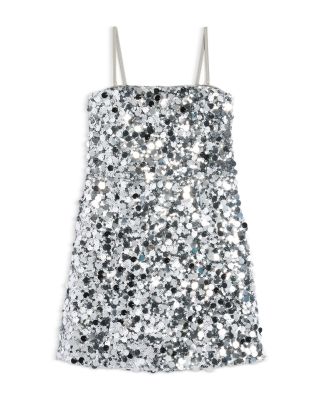 Girls' Allover Mirror Sequin Dress - Big Kid