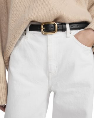 The Rounded Buckle Leather Belt