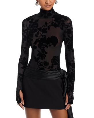 AFRM Zadie Rose Mesh Top | Bloomingdale's Women