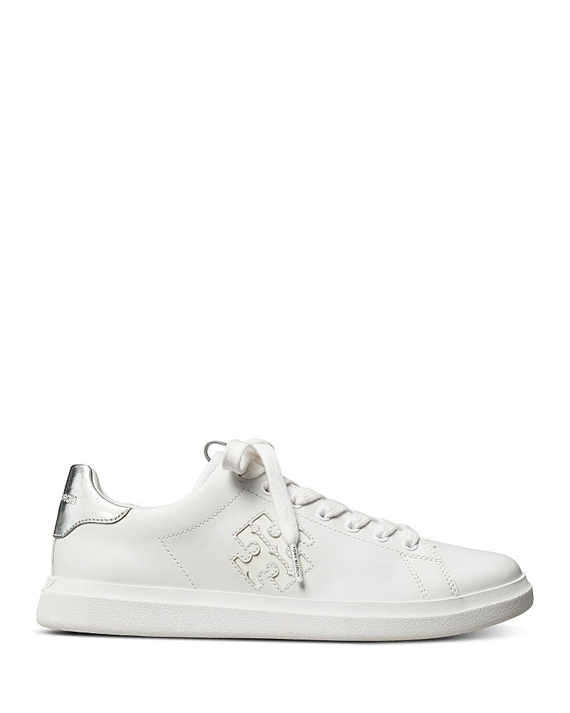 Tory Burch Women's Double T Howell Court Sneakers In White