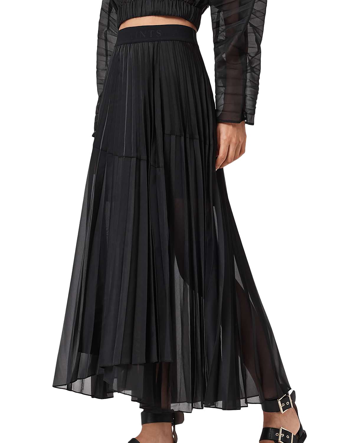 Allsaints Micaela Pleated Skirt