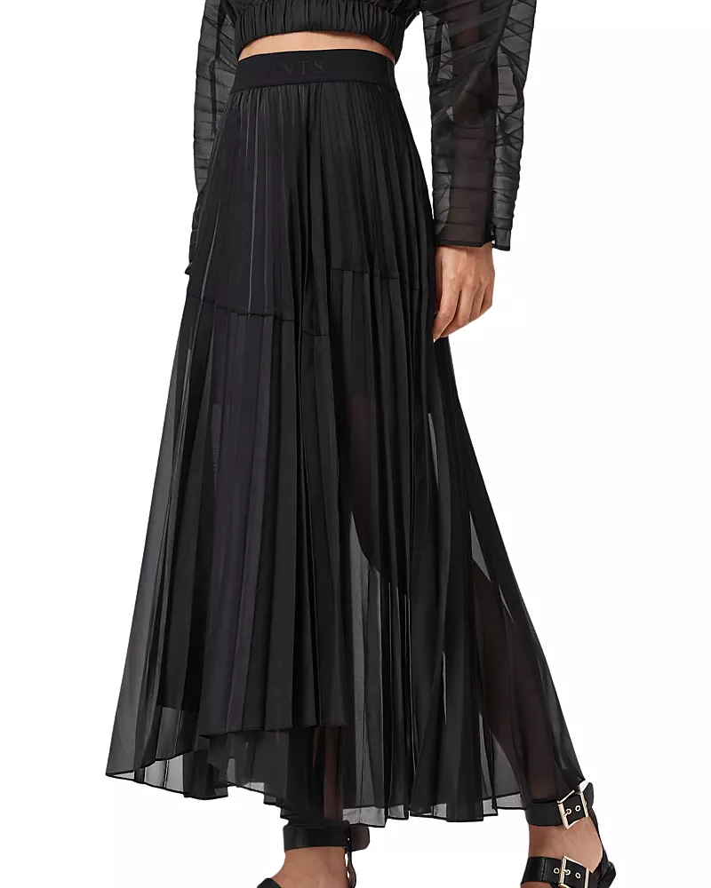 Allsaints Micaela Pleated Skirt