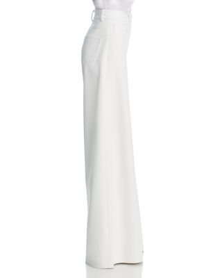 Elephant High Rise Faux Leather Jeans in Snow White