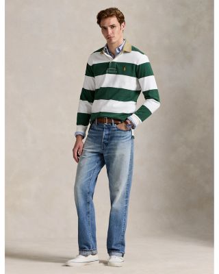 Classic Fit Khaki Collar Rugby Shirt