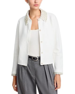 Embellished Sweater Jacket