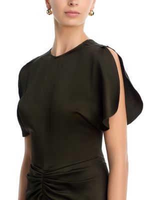 Ruched Waist Midi Dress