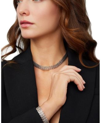  Sterling Silver The Panther Necklace, 18"