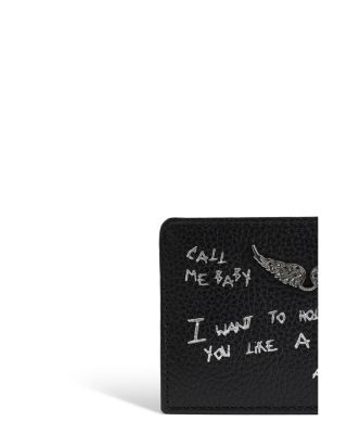 ZV Pass Graffiti Leather Card Holder