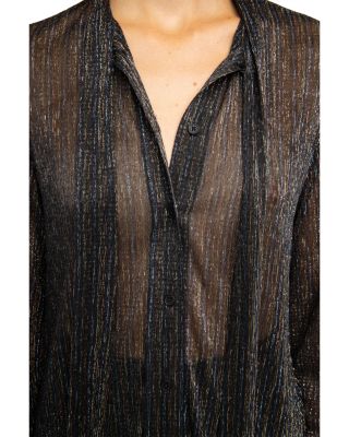 Tulba Shimmer Chiffon Shirt