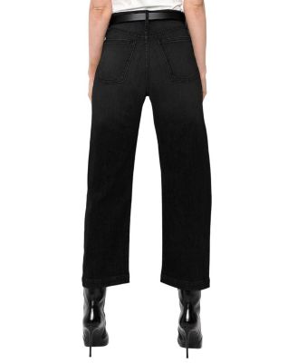 Mid Rise Gail Barrel Jeans in Black