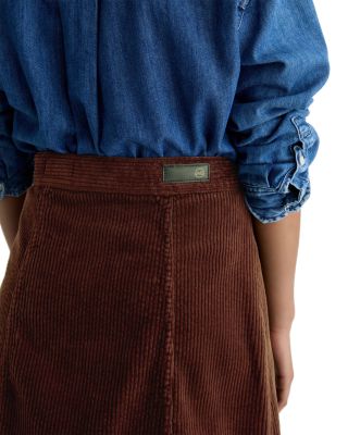 Evie Corduroy A Line Mini Skirt
