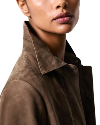 Drew Cropped Suede Jacket