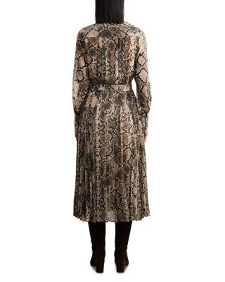 Annika Snake Print Midi Dress